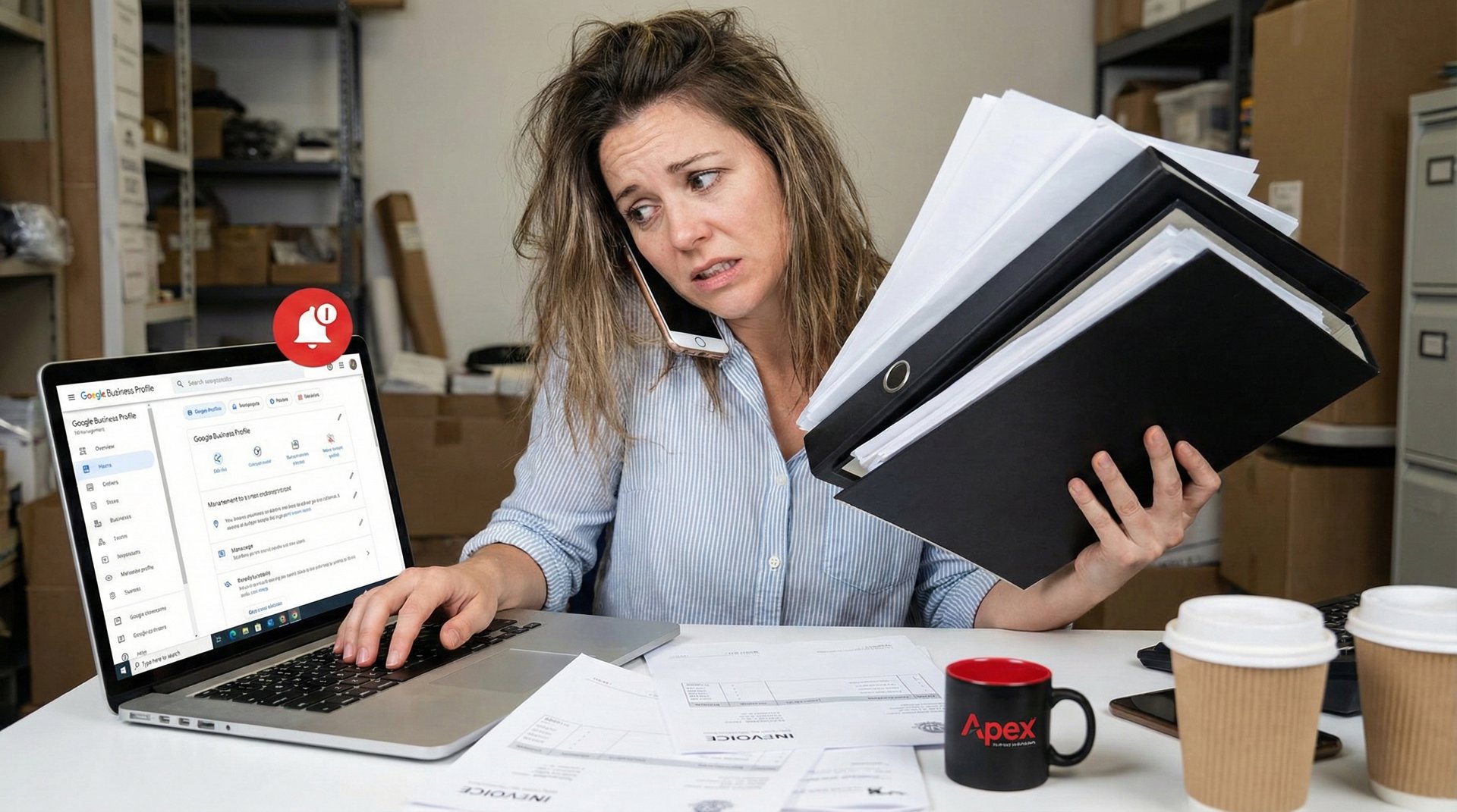 Business owner struggling with Google Business Profile visibility issues