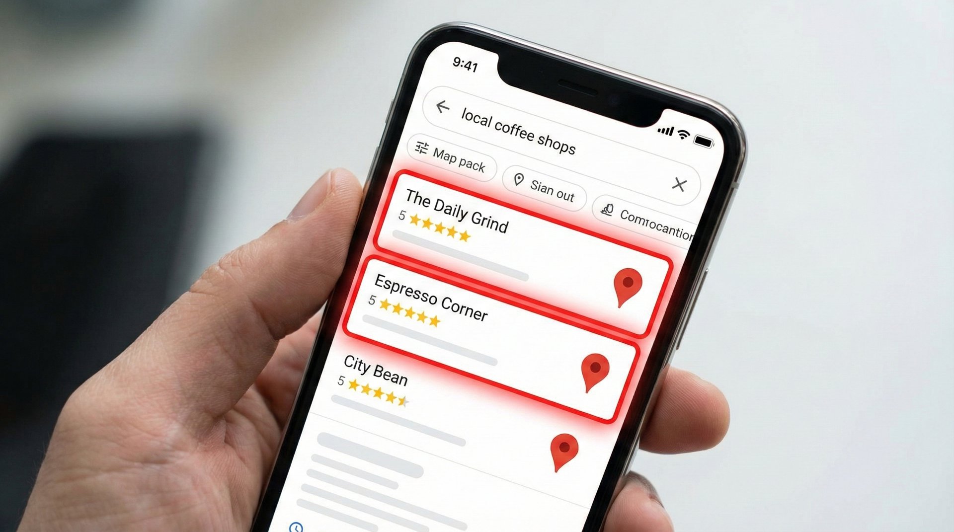Google Maps on mobile
